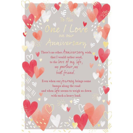 Picture of TO THE ONE I LOVE ANNIVERSARY CARD